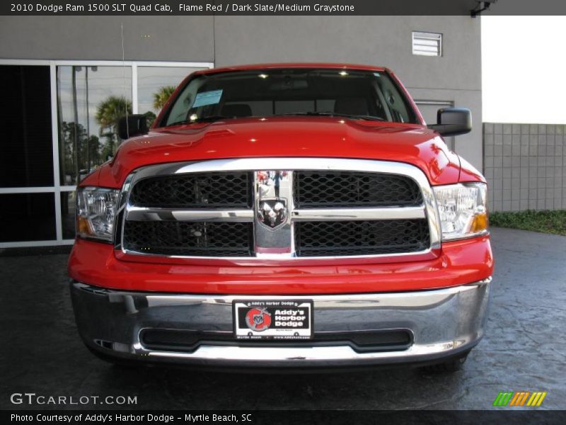 Flame Red / Dark Slate/Medium Graystone 2010 Dodge Ram 1500 SLT Quad Cab