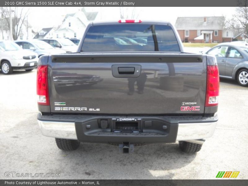 Storm Gray Metallic / Ebony 2010 GMC Sierra 1500 SLE Crew Cab 4x4