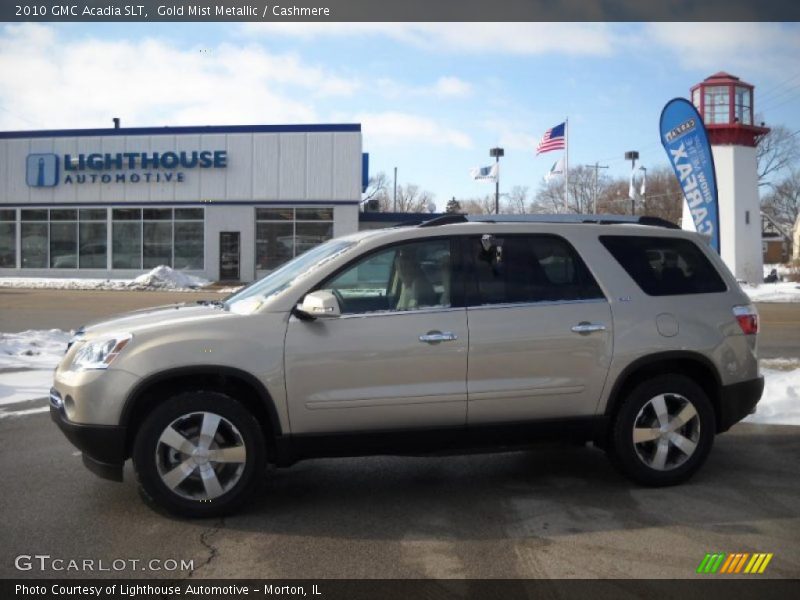 Gold Mist Metallic / Cashmere 2010 GMC Acadia SLT