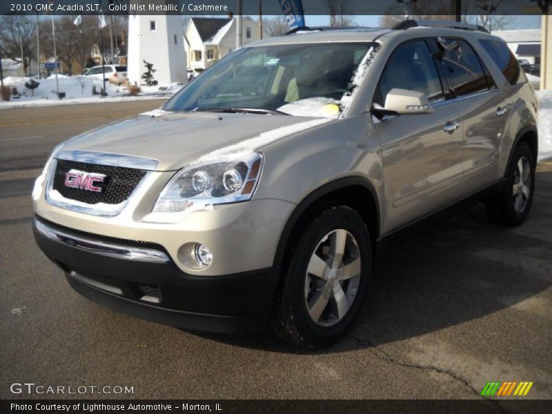 Gold Mist Metallic / Cashmere 2010 GMC Acadia SLT