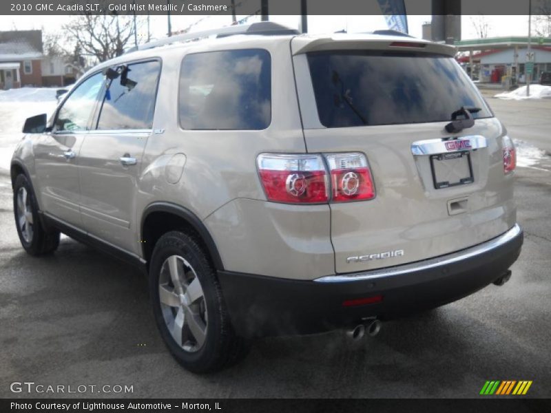 Gold Mist Metallic / Cashmere 2010 GMC Acadia SLT