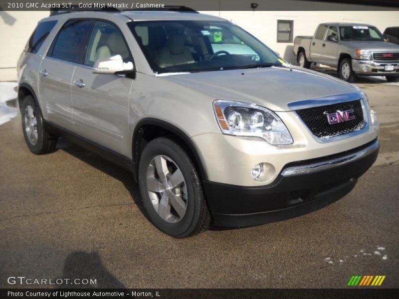 Gold Mist Metallic / Cashmere 2010 GMC Acadia SLT