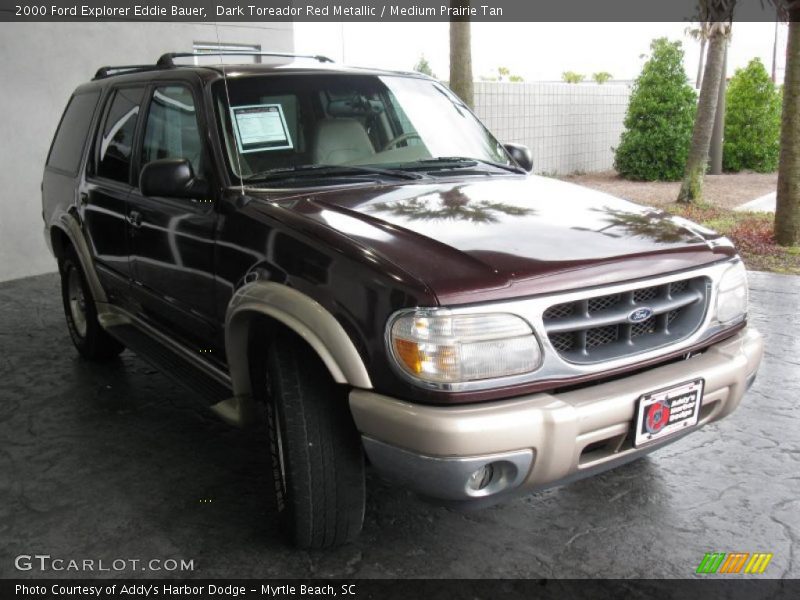 Dark Toreador Red Metallic / Medium Prairie Tan 2000 Ford Explorer Eddie Bauer