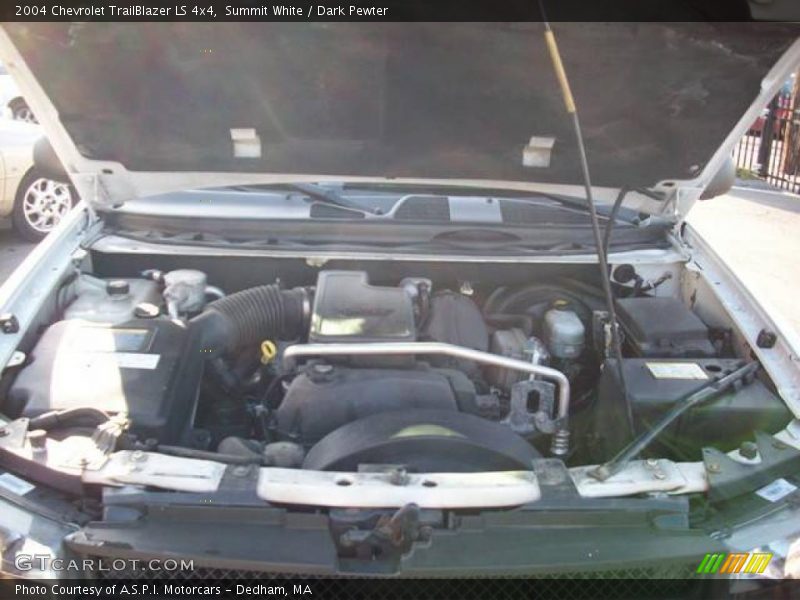 Summit White / Dark Pewter 2004 Chevrolet TrailBlazer LS 4x4