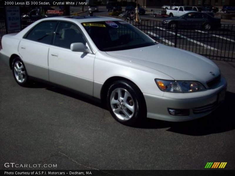 Crystal White / Ivory 2000 Lexus ES 300 Sedan