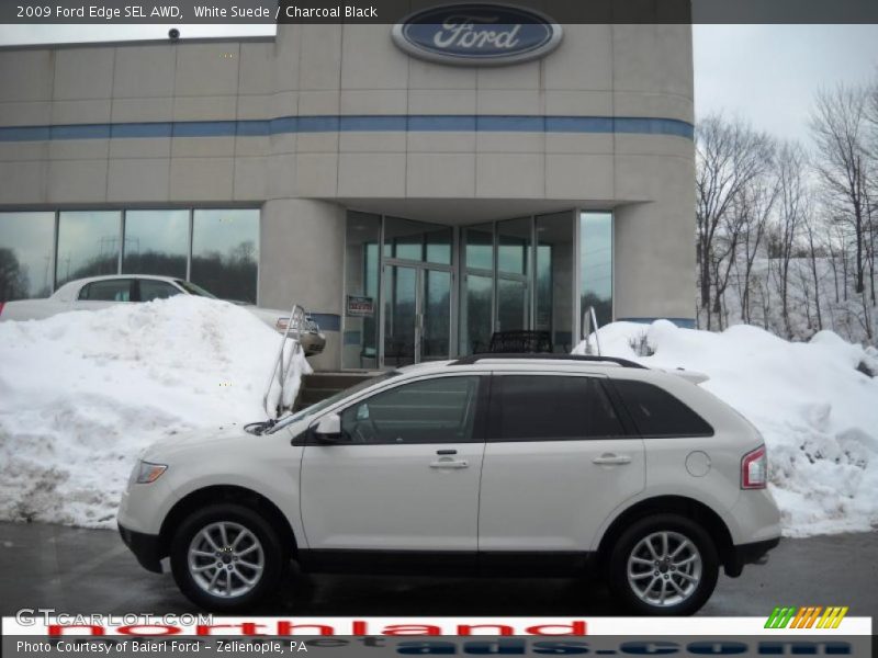 White Suede / Charcoal Black 2009 Ford Edge SEL AWD