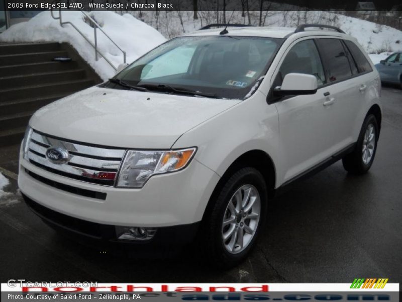 White Suede / Charcoal Black 2009 Ford Edge SEL AWD