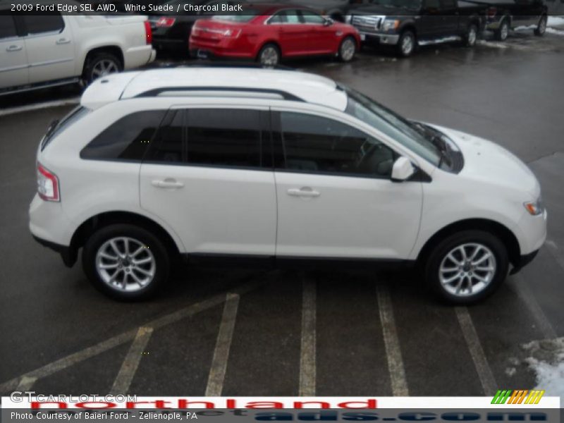 White Suede / Charcoal Black 2009 Ford Edge SEL AWD