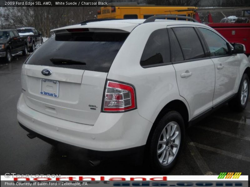 White Suede / Charcoal Black 2009 Ford Edge SEL AWD