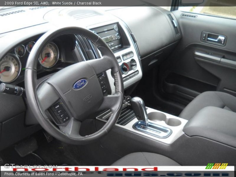 White Suede / Charcoal Black 2009 Ford Edge SEL AWD