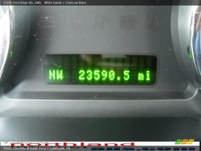 White Suede / Charcoal Black 2009 Ford Edge SEL AWD