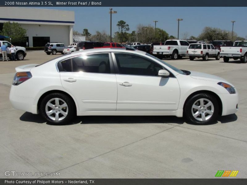 Winter Frost Pearl / Blond 2008 Nissan Altima 3.5 SL