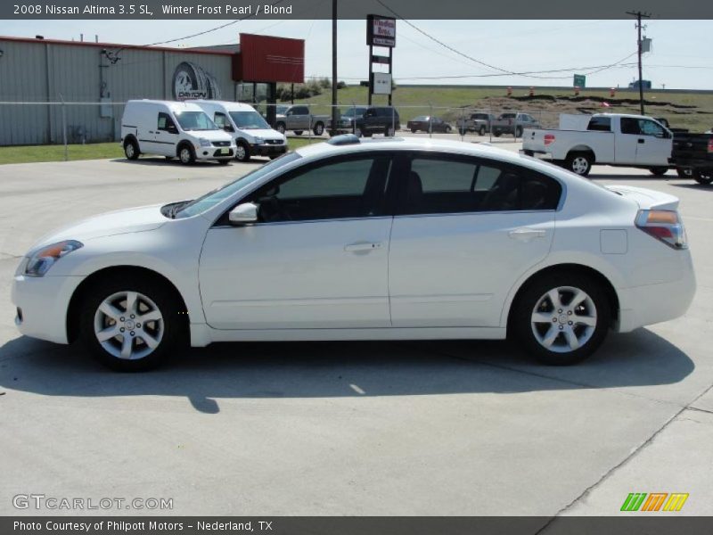 Winter Frost Pearl / Blond 2008 Nissan Altima 3.5 SL