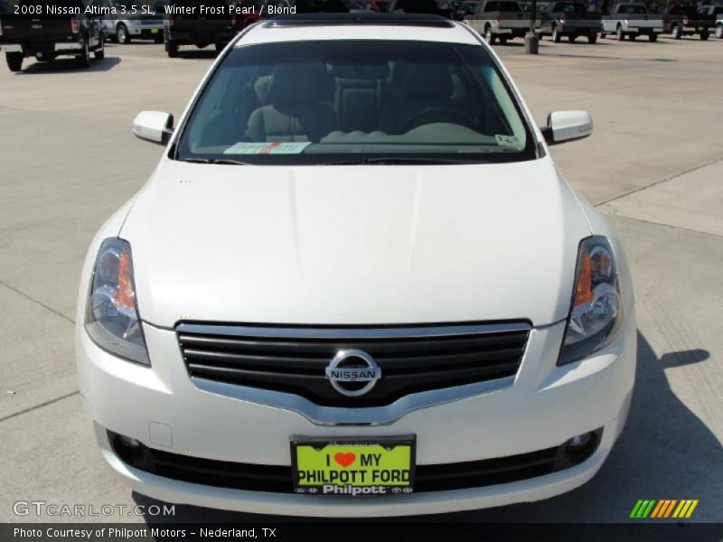 Winter Frost Pearl / Blond 2008 Nissan Altima 3.5 SL