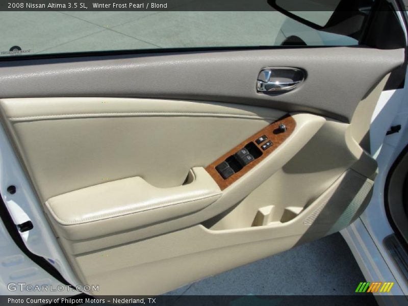 Winter Frost Pearl / Blond 2008 Nissan Altima 3.5 SL