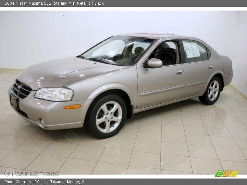 Sterling Mist Metallic / Black 2001 Nissan Maxima GLE