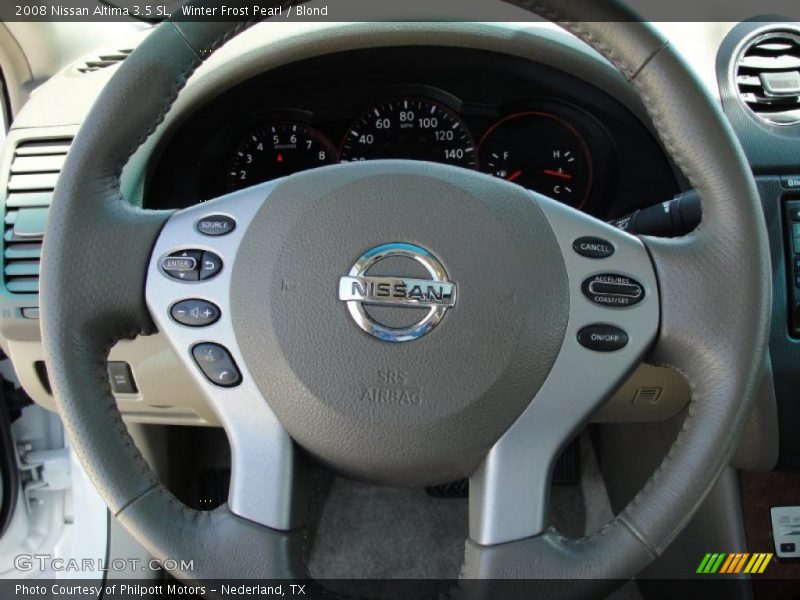 Winter Frost Pearl / Blond 2008 Nissan Altima 3.5 SL