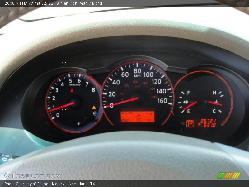 Winter Frost Pearl / Blond 2008 Nissan Altima 3.5 SL