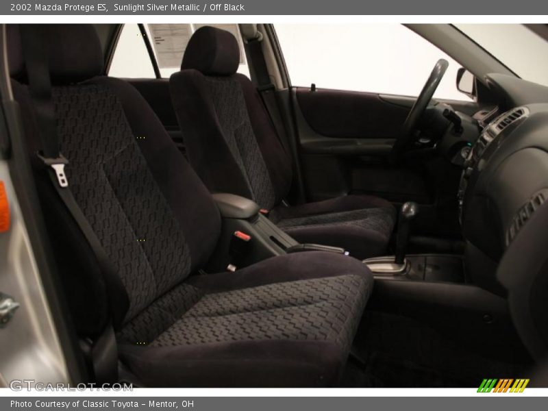 Sunlight Silver Metallic / Off Black 2002 Mazda Protege ES