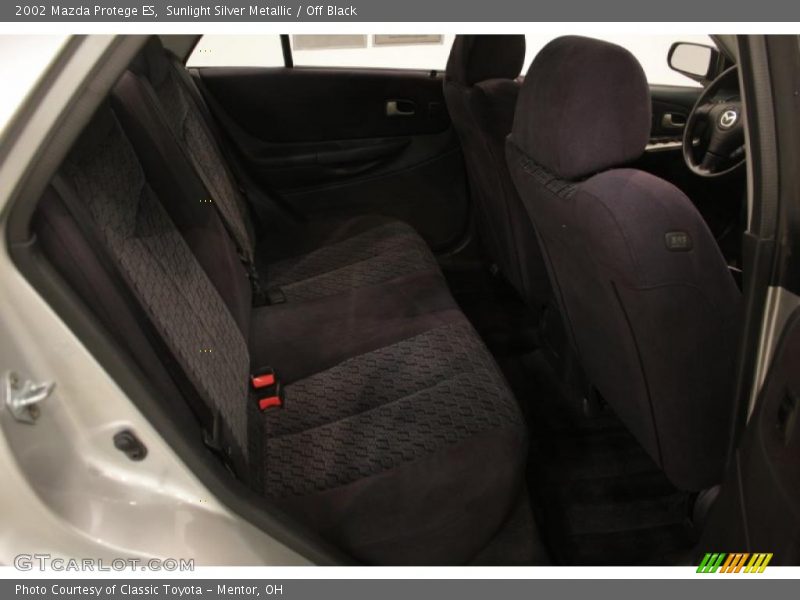 Sunlight Silver Metallic / Off Black 2002 Mazda Protege ES