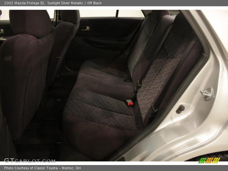 Sunlight Silver Metallic / Off Black 2002 Mazda Protege ES