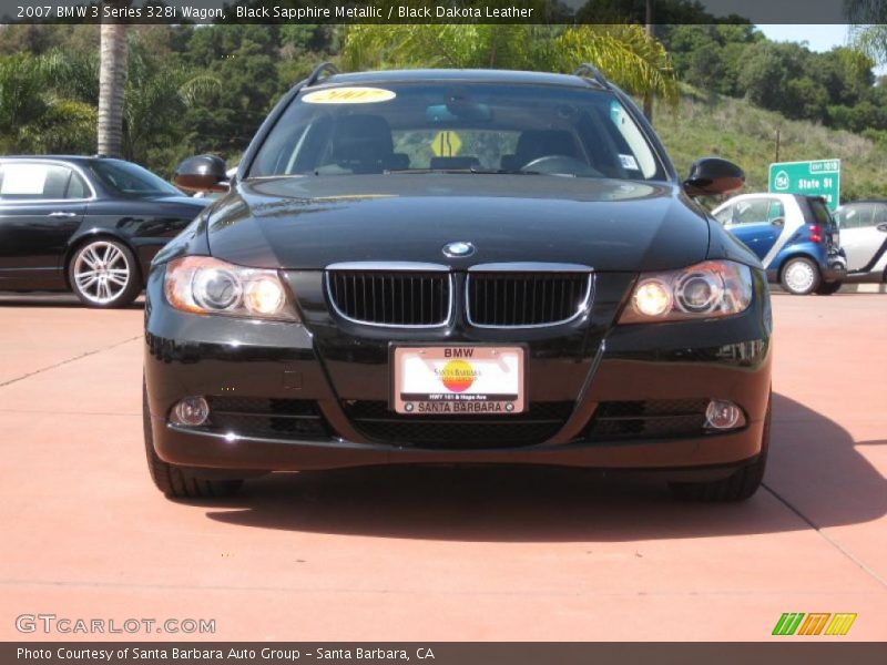 Black Sapphire Metallic / Black Dakota Leather 2007 BMW 3 Series 328i Wagon