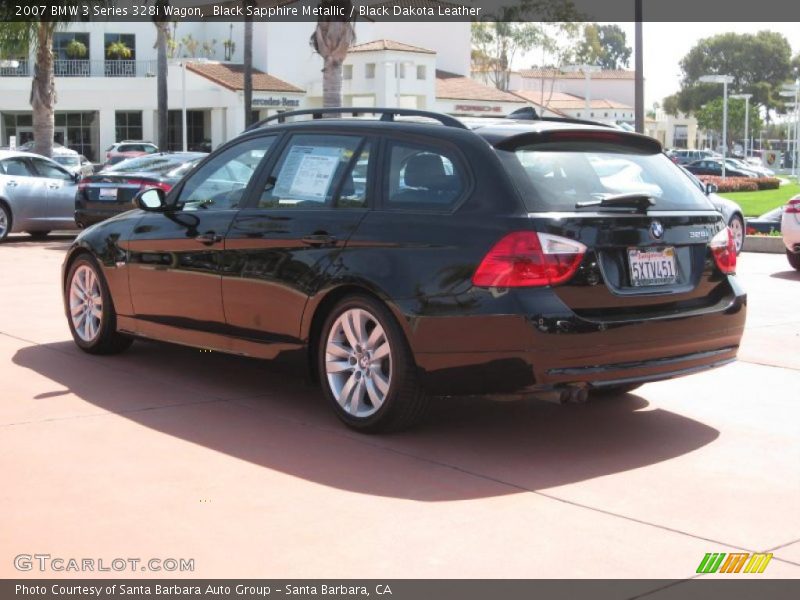 Black Sapphire Metallic / Black Dakota Leather 2007 BMW 3 Series 328i Wagon