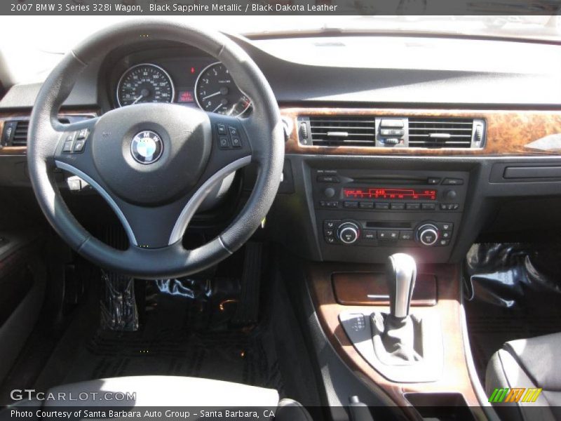 Black Sapphire Metallic / Black Dakota Leather 2007 BMW 3 Series 328i Wagon
