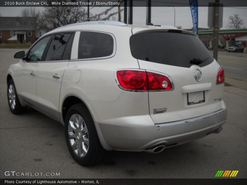 White Diamond Tricoat / Ebony/Ebony 2010 Buick Enclave CXL
