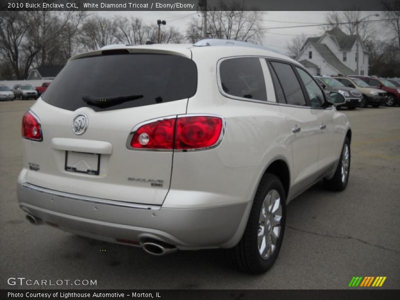 White Diamond Tricoat / Ebony/Ebony 2010 Buick Enclave CXL