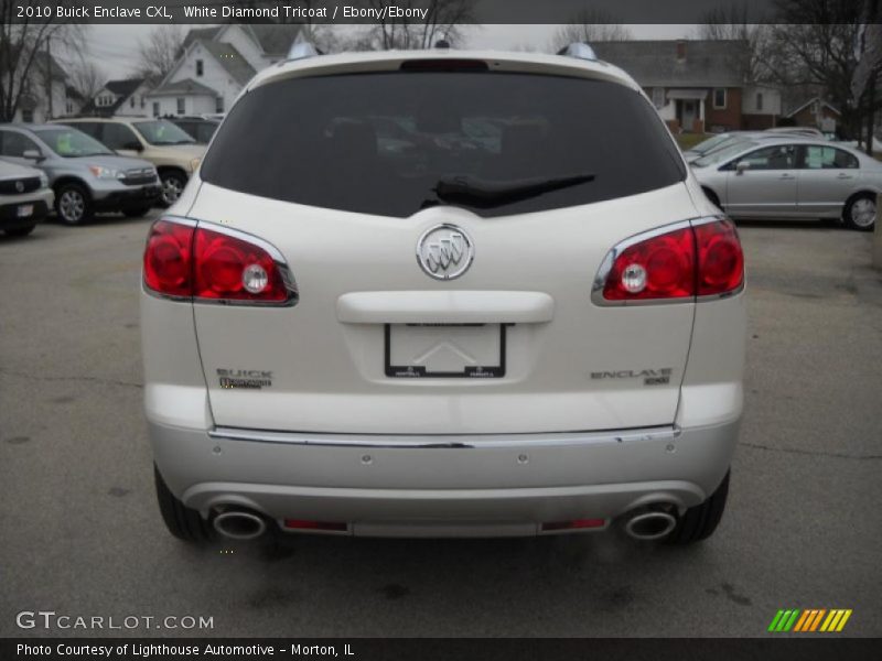 White Diamond Tricoat / Ebony/Ebony 2010 Buick Enclave CXL
