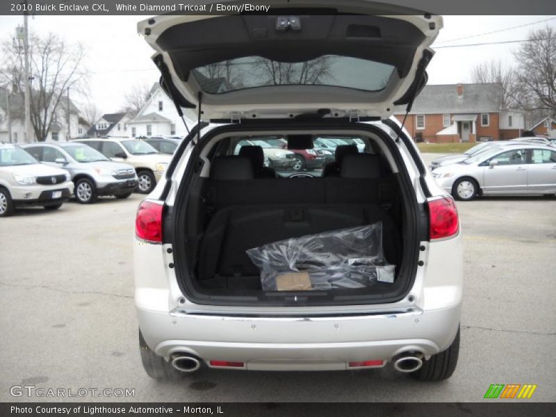 White Diamond Tricoat / Ebony/Ebony 2010 Buick Enclave CXL