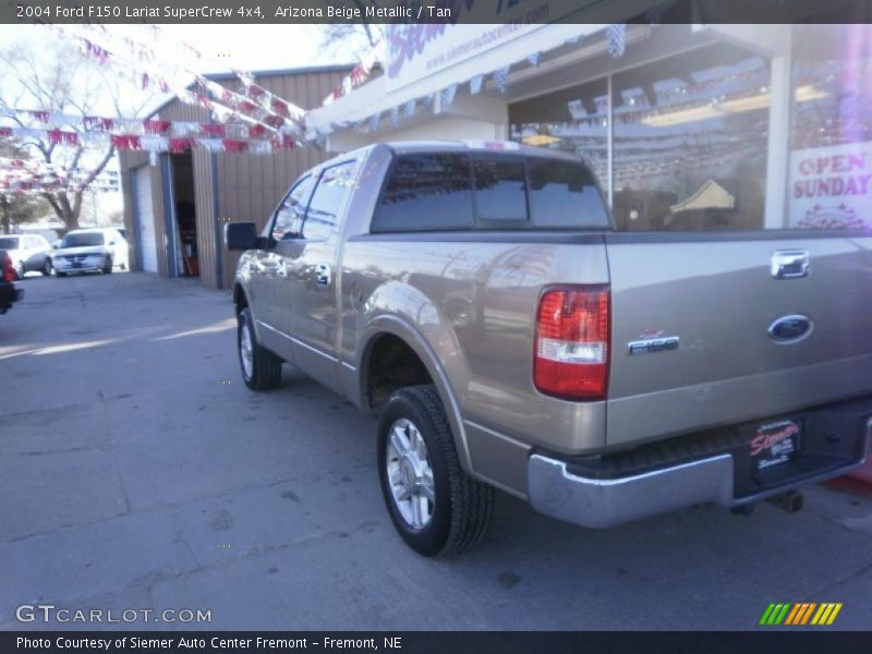 Arizona Beige Metallic / Tan 2004 Ford F150 Lariat SuperCrew 4x4