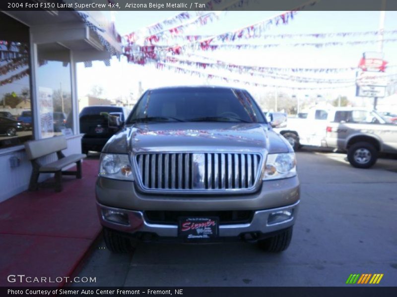 Arizona Beige Metallic / Tan 2004 Ford F150 Lariat SuperCrew 4x4