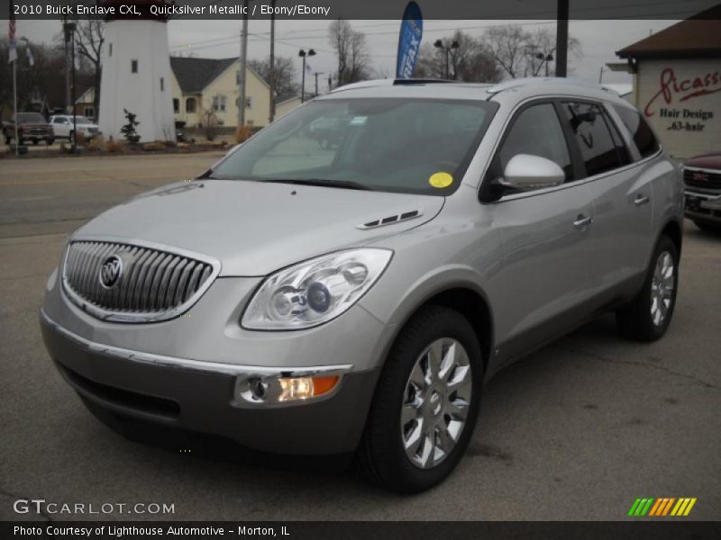 Quicksilver Metallic / Ebony/Ebony 2010 Buick Enclave CXL