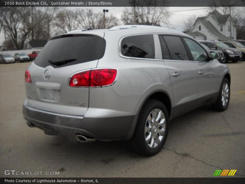 Quicksilver Metallic / Ebony/Ebony 2010 Buick Enclave CXL