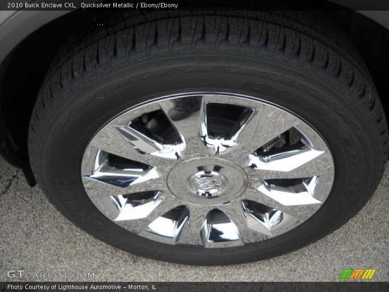 Quicksilver Metallic / Ebony/Ebony 2010 Buick Enclave CXL
