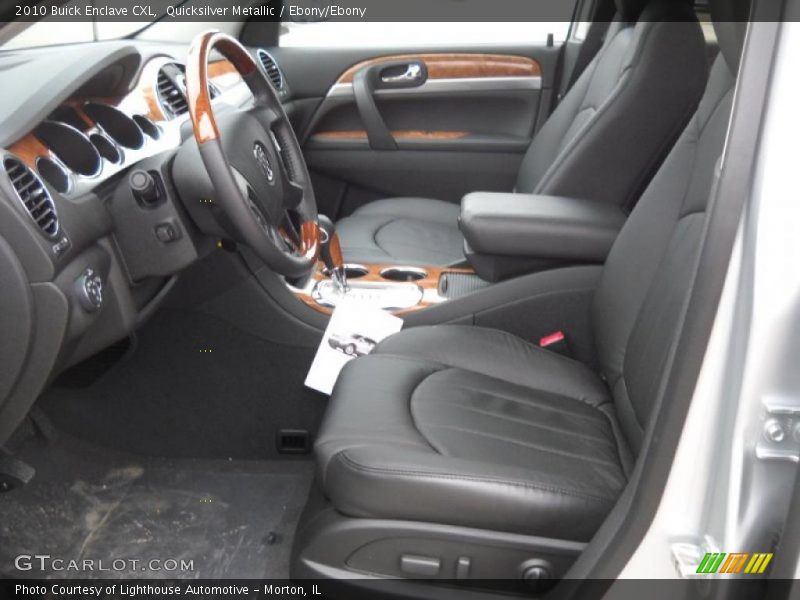 Quicksilver Metallic / Ebony/Ebony 2010 Buick Enclave CXL