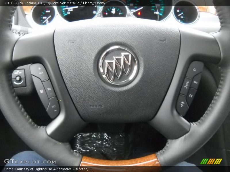 Quicksilver Metallic / Ebony/Ebony 2010 Buick Enclave CXL