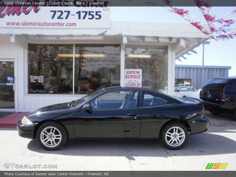 Black / Graphite 2002 Chevrolet Cavalier LS Sport Coupe