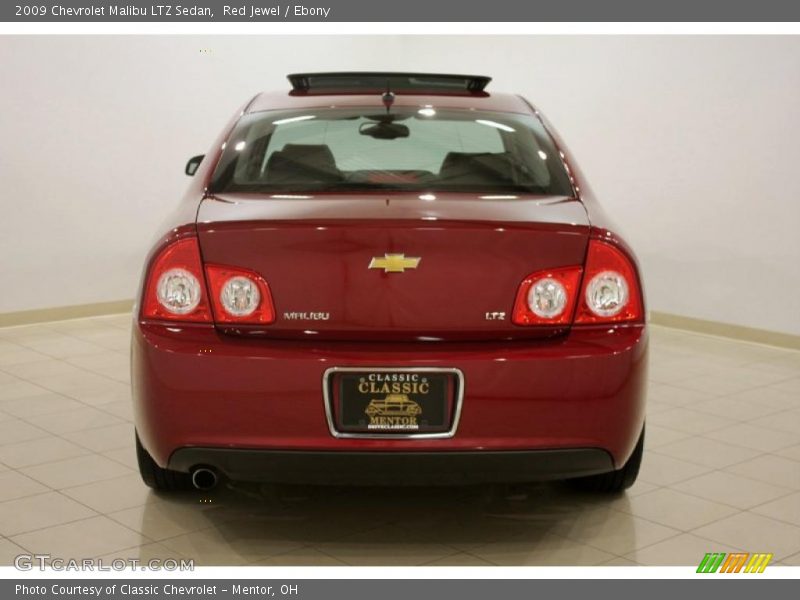 Red Jewel / Ebony 2009 Chevrolet Malibu LTZ Sedan