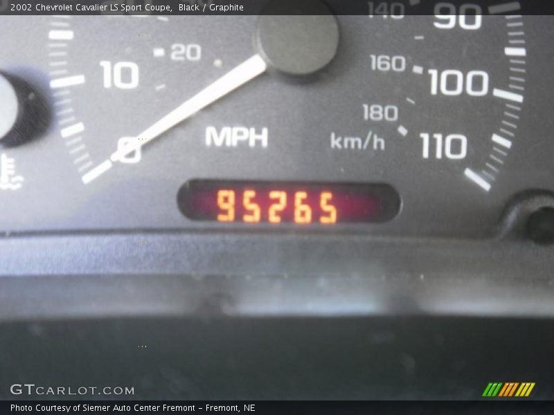 Black / Graphite 2002 Chevrolet Cavalier LS Sport Coupe