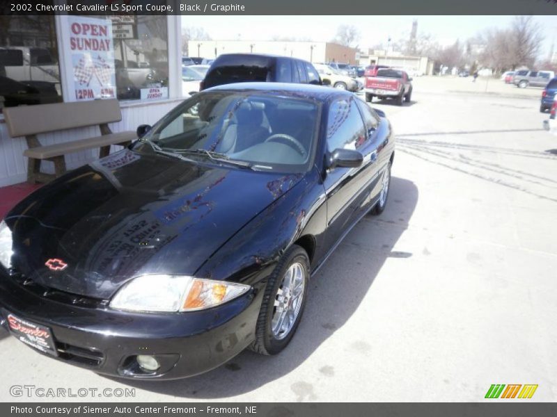 Black / Graphite 2002 Chevrolet Cavalier LS Sport Coupe