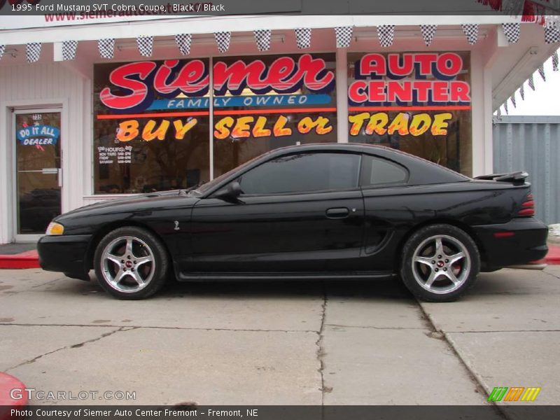 Black / Black 1995 Ford Mustang SVT Cobra Coupe