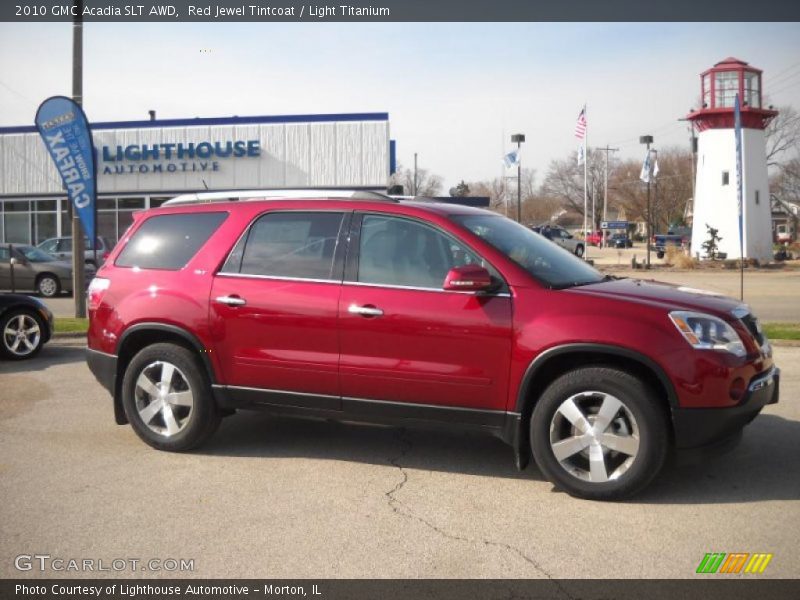 Red Jewel Tintcoat / Light Titanium 2010 GMC Acadia SLT AWD