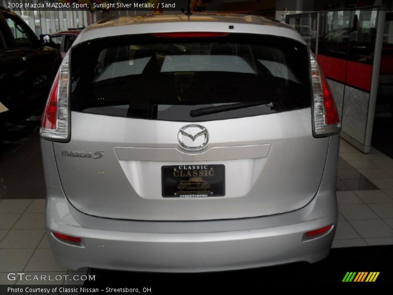 Sunlight Silver Metallic / Sand 2009 Mazda MAZDA5 Sport