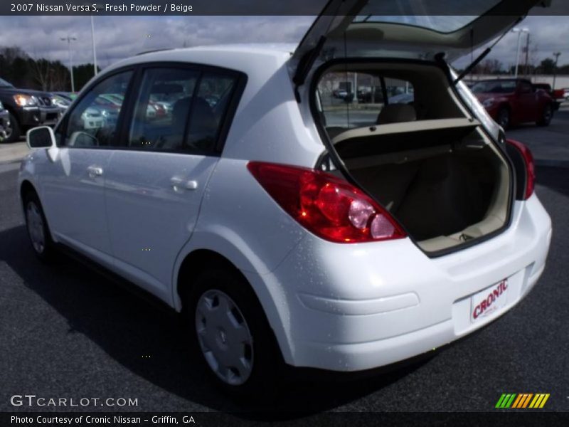 Fresh Powder / Beige 2007 Nissan Versa S