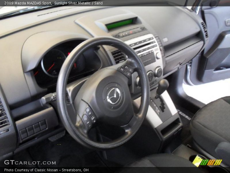 Sunlight Silver Metallic / Sand 2009 Mazda MAZDA5 Sport