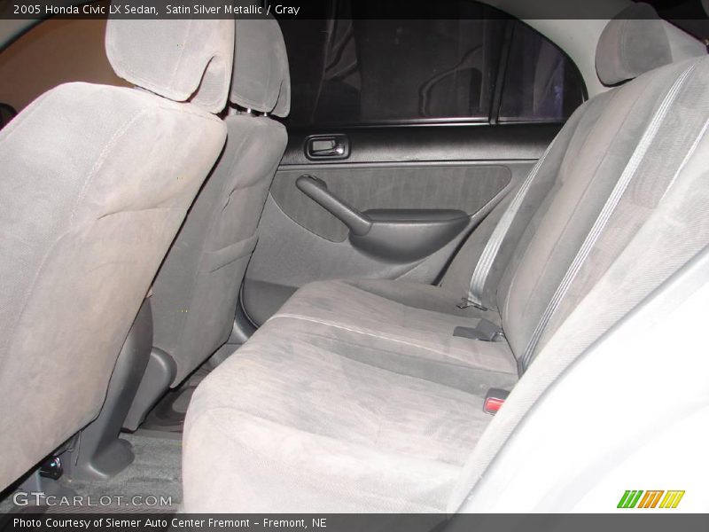 Satin Silver Metallic / Gray 2005 Honda Civic LX Sedan