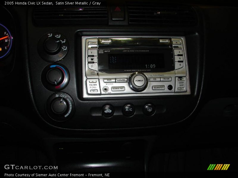 Satin Silver Metallic / Gray 2005 Honda Civic LX Sedan